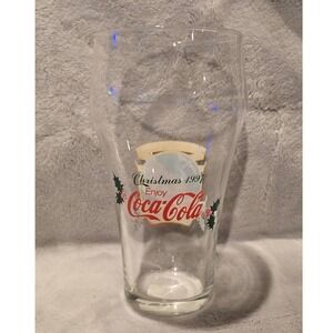 Coca Cola Christmas‎ 1997 Santa Claus Collectible Glass